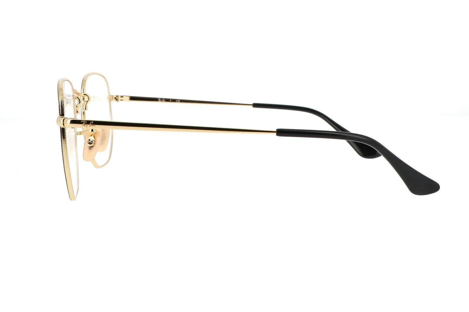 Ray Ban JACK Hexagonal Eyeglasses RB6448 2991 Black Gold Optical Frame 48-21-145 4