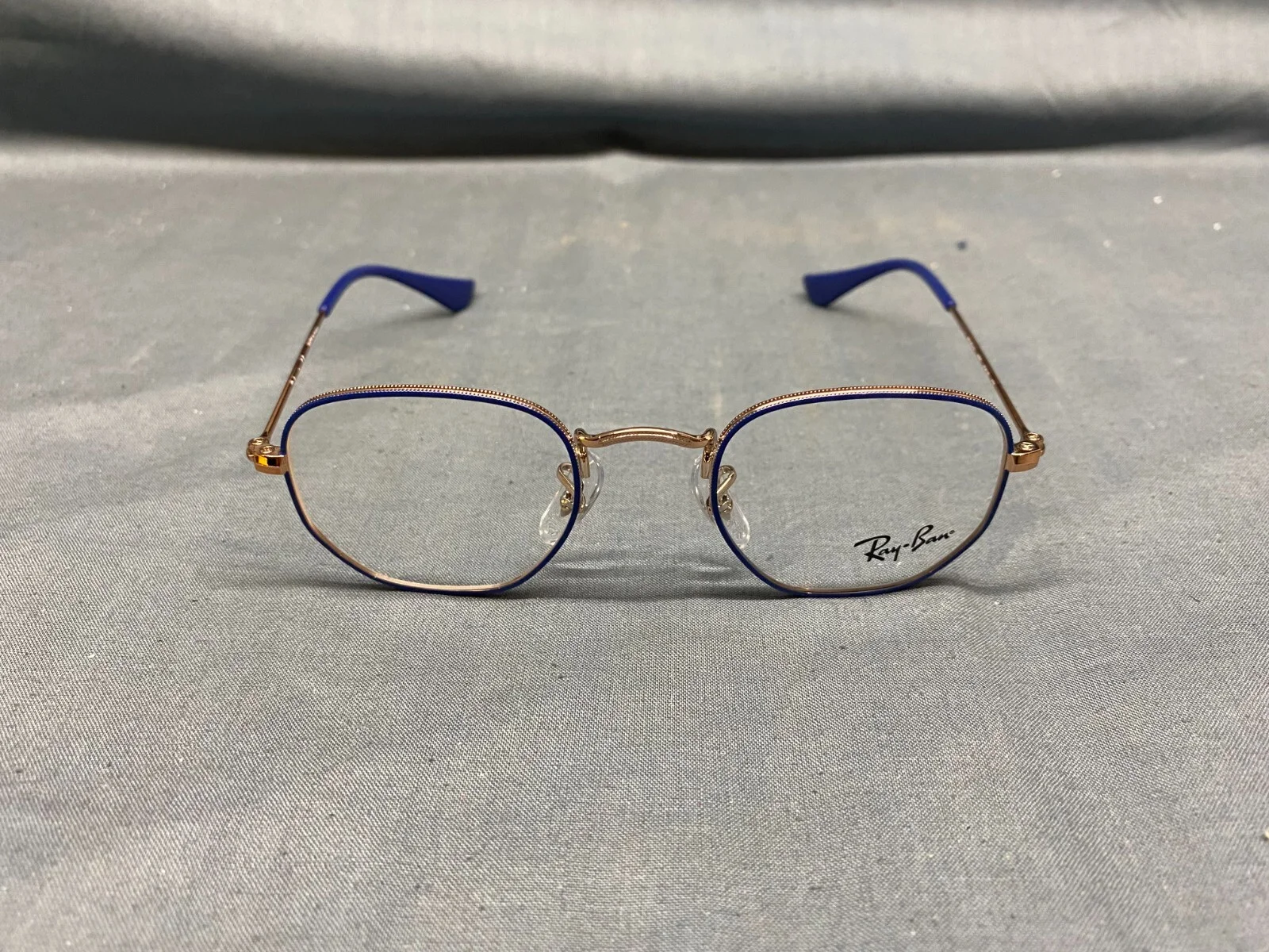 Ray-Ban Junior RB9541V Blue Eyeglass Frames Blue/Gold with Case NEW!