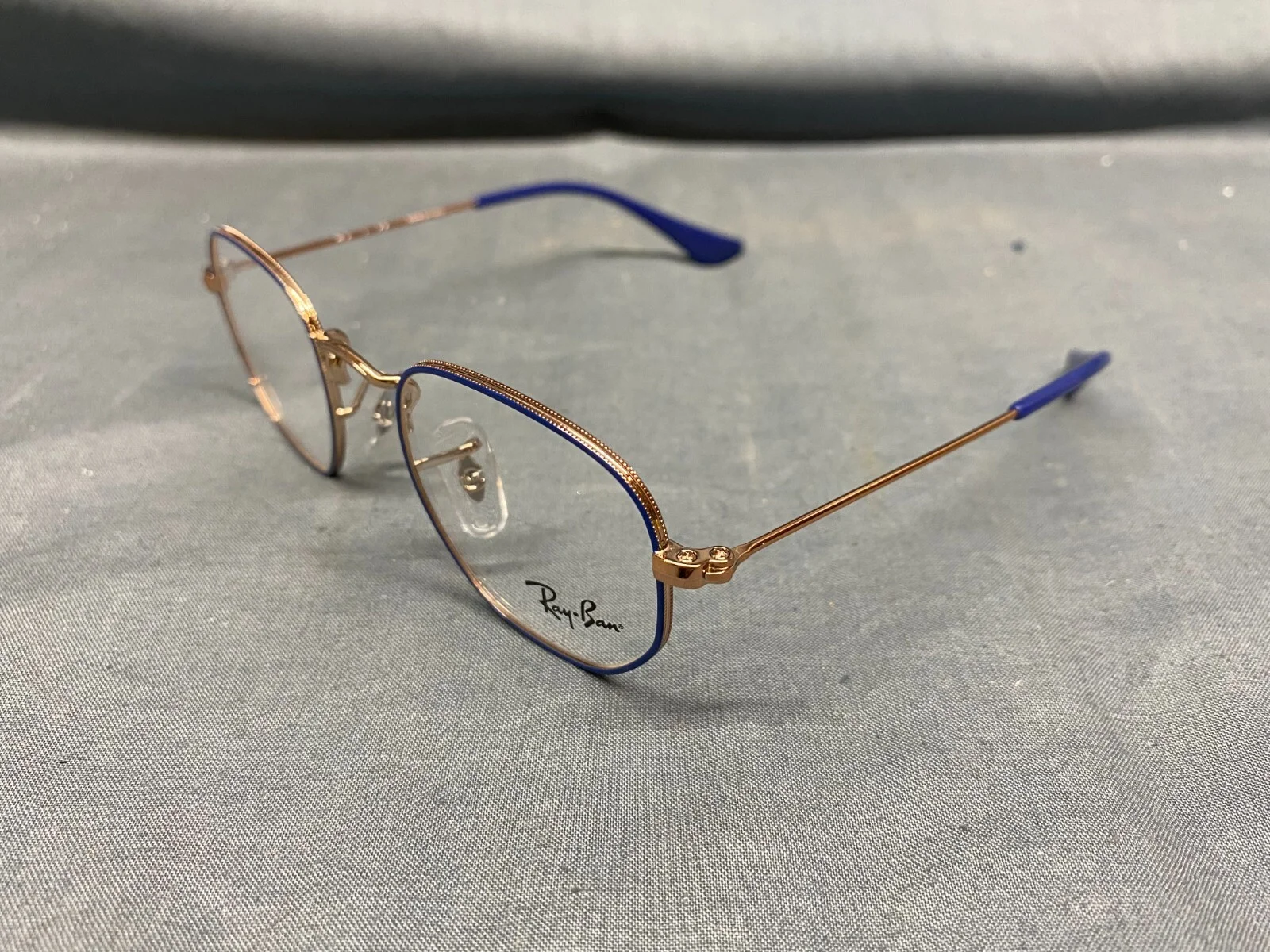 Ray-Ban Junior RB9541V Blue Eyeglass Frames Blue/Gold with Case NEW! 2