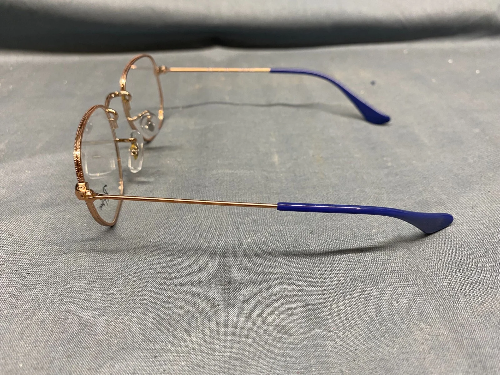 Ray-Ban Junior RB9541V Blue Eyeglass Frames Blue/Gold with Case NEW! 3