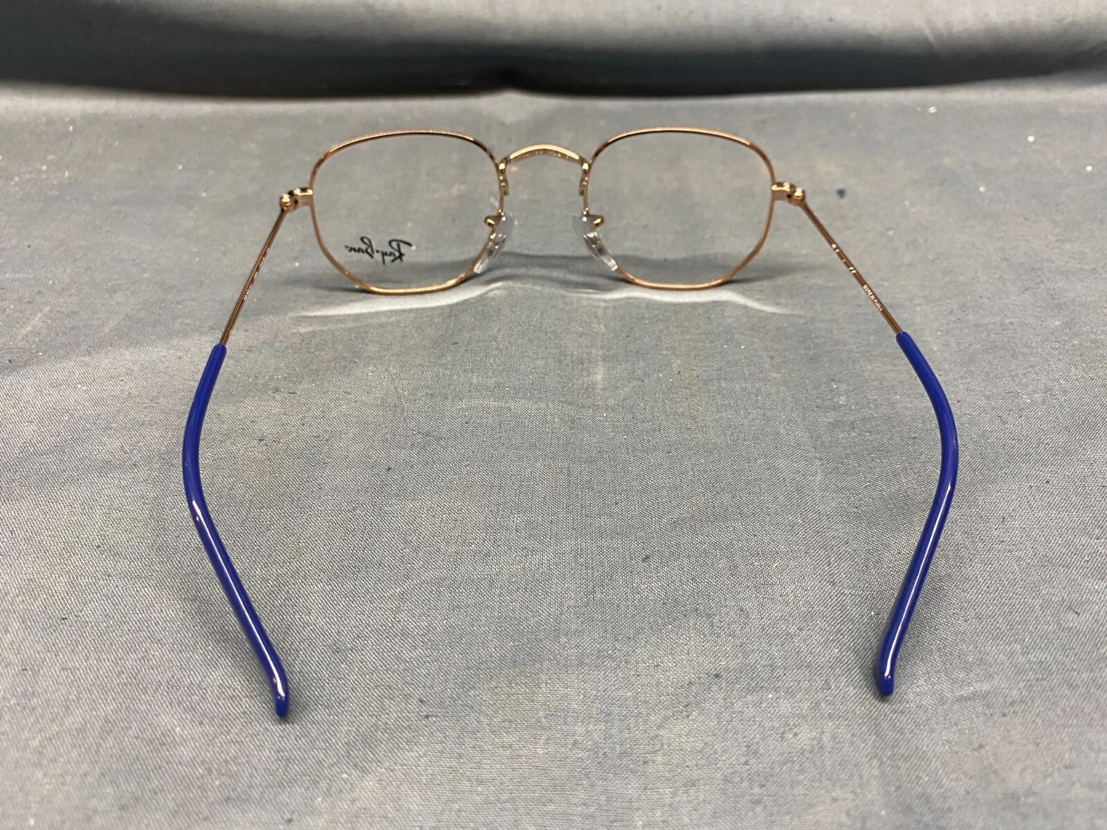 Ray-Ban Junior RB9541V Blue Eyeglass Frames Blue/Gold with Case NEW! 4