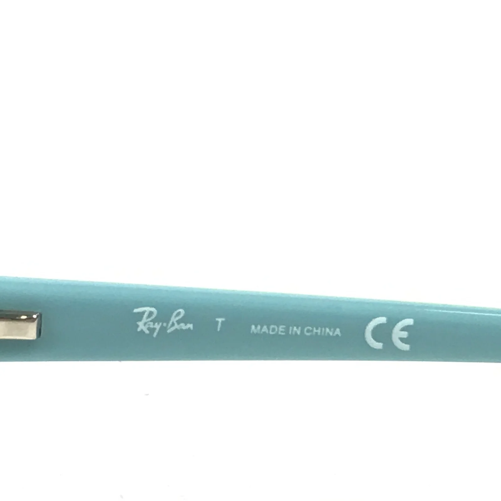 Ray-Ban Kids Eyeglasses Frames RB1550 3657 Blue Rectangular Cat Eye 48-15-130 2