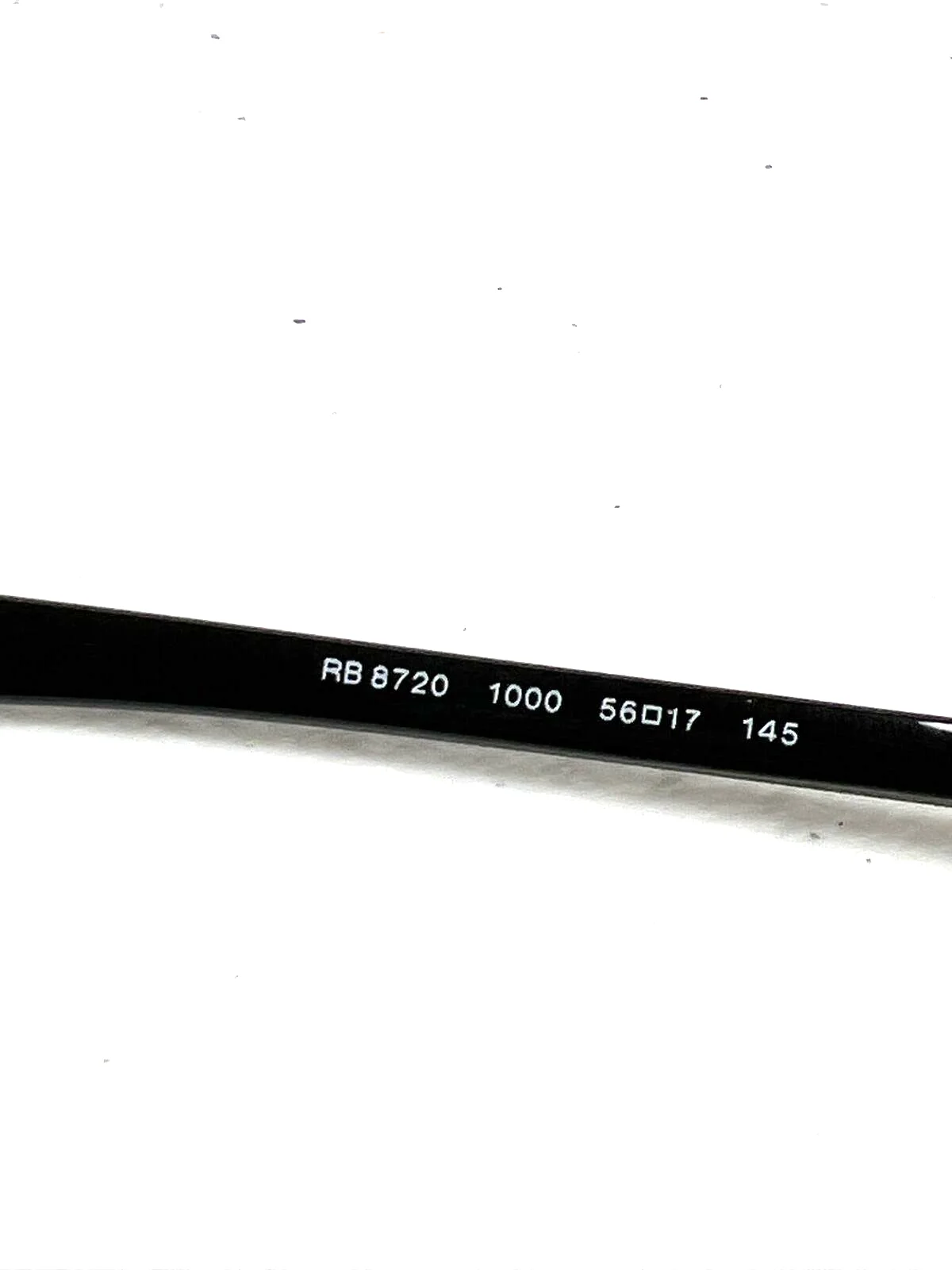 Ray Ban Liteforce RB 8720 1000 56[]17 145 Eyeglasses/Frames (Italy) B11 4