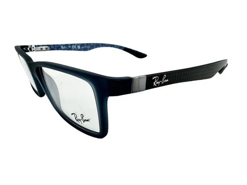 Ray Ban NEW Demi Gloss Black Frames Carbon Fiber Men 53-17-145 Eyeglasses RX8901 2