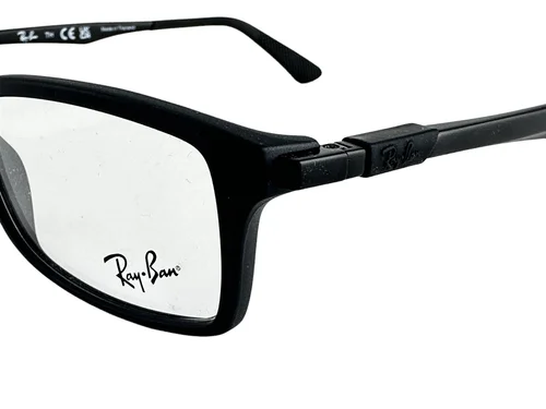 Ray Ban NEW Matte Black Rectangle Fashion Frames 54-17-145 Eyeglasses RX7017 3