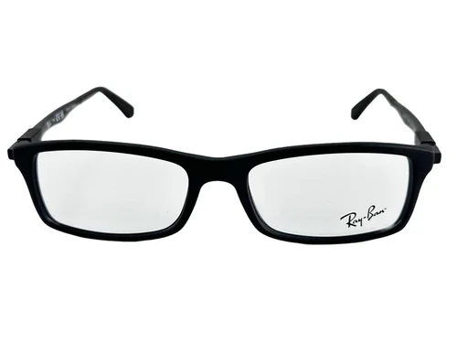 Ray Ban NEW Matte Black Rectangle Fashion Frames 54-17-145 Eyeglasses RX7017 4