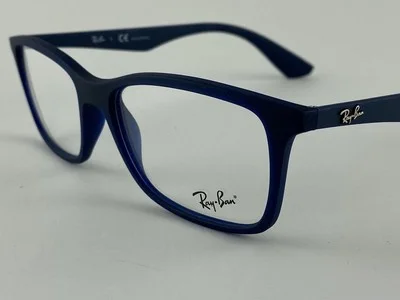 Ray Ban NEW Matte Transparent Blue Fashion Frames 56-17-145 Eyeglasses RX7047 2
