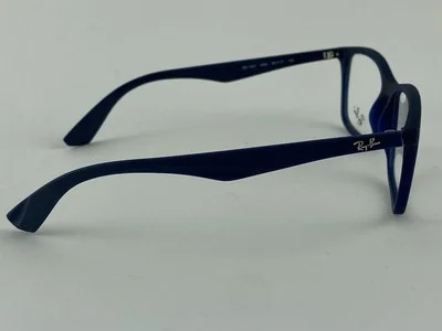 Ray Ban NEW Matte Transparent Blue Fashion Frames 56-17-145 Eyeglasses RX7047 4