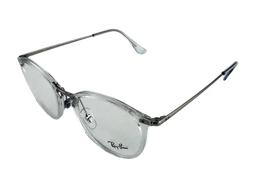 Ray Ban NEW Transparent Clear Fashion Frames Metal 49-20-150 Eyeglasses RX7140 2