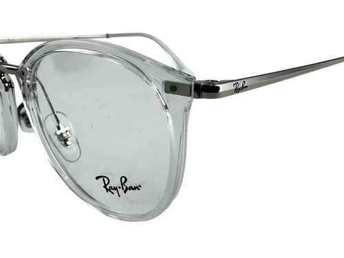 Ray Ban NEW Transparent Clear Fashion Frames Metal 49-20-150 Eyeglasses RX7140 3