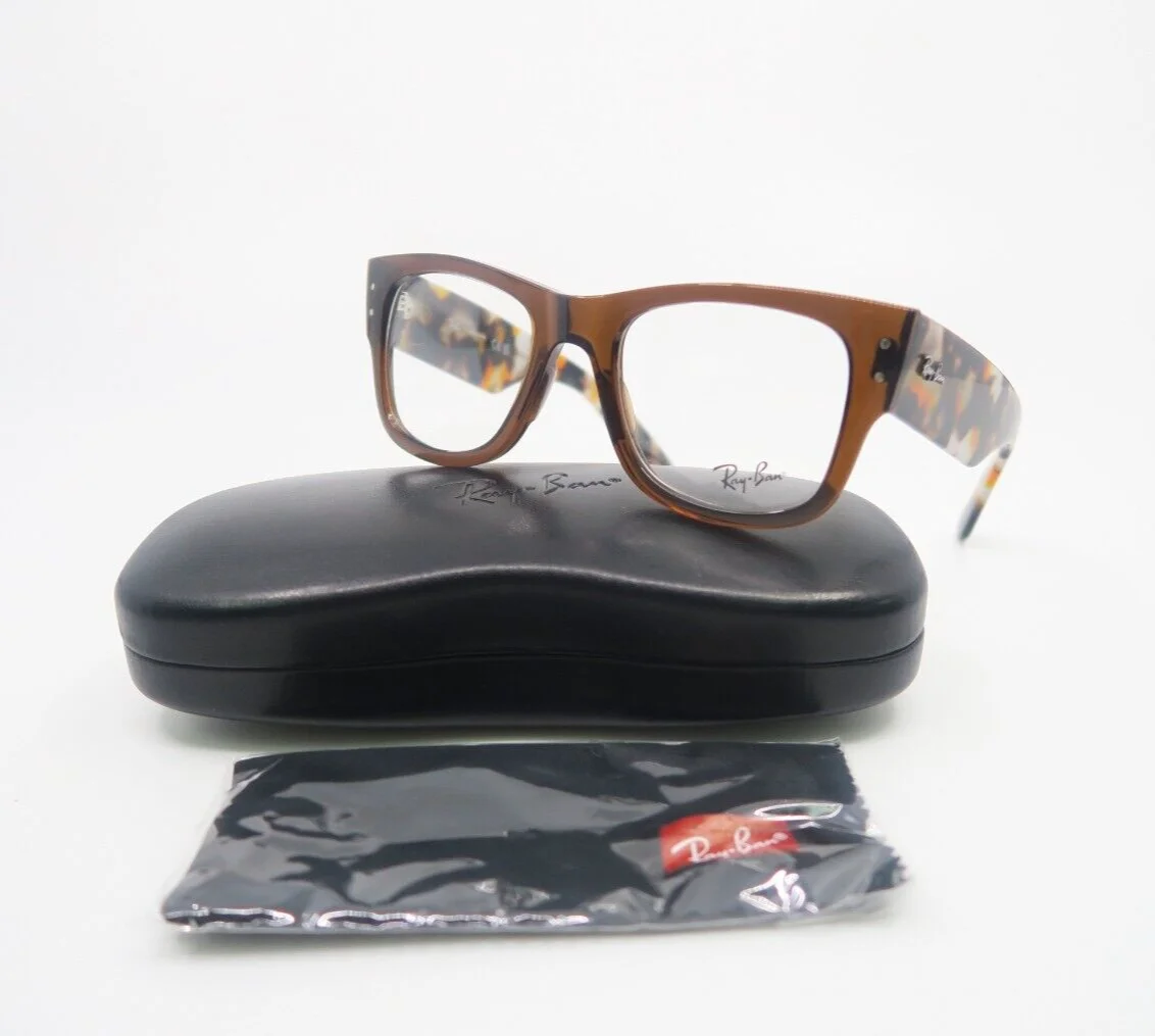Ray-Ban RB 0840V 8295 51mm MEGA WAYFARER Brown-Brown Tortoise New Eyeglasses.