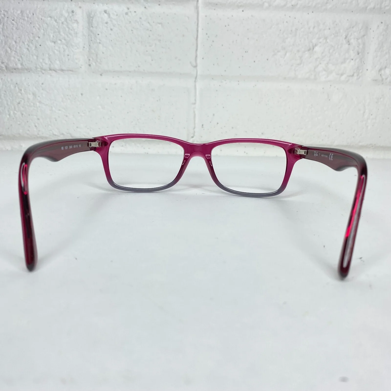 Ray-Ban RB 1531 3648 Pink Gray Two Tone Eyeglasses Frames 46-16-125 3069 4