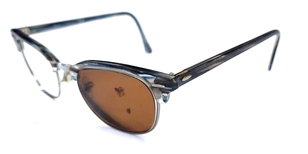 Ray-Ban RB 5154 5750 Blue Silver Round Eyeglasses Frame 51-21-145