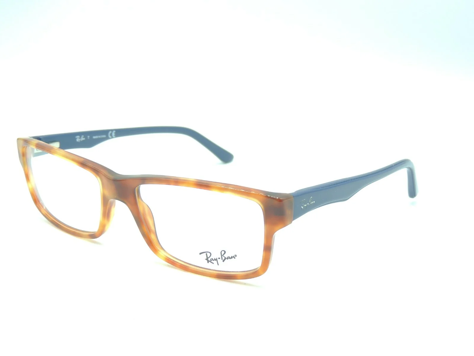 Ray Ban RB 5245 Havana Blue Eyeglass Frames 4