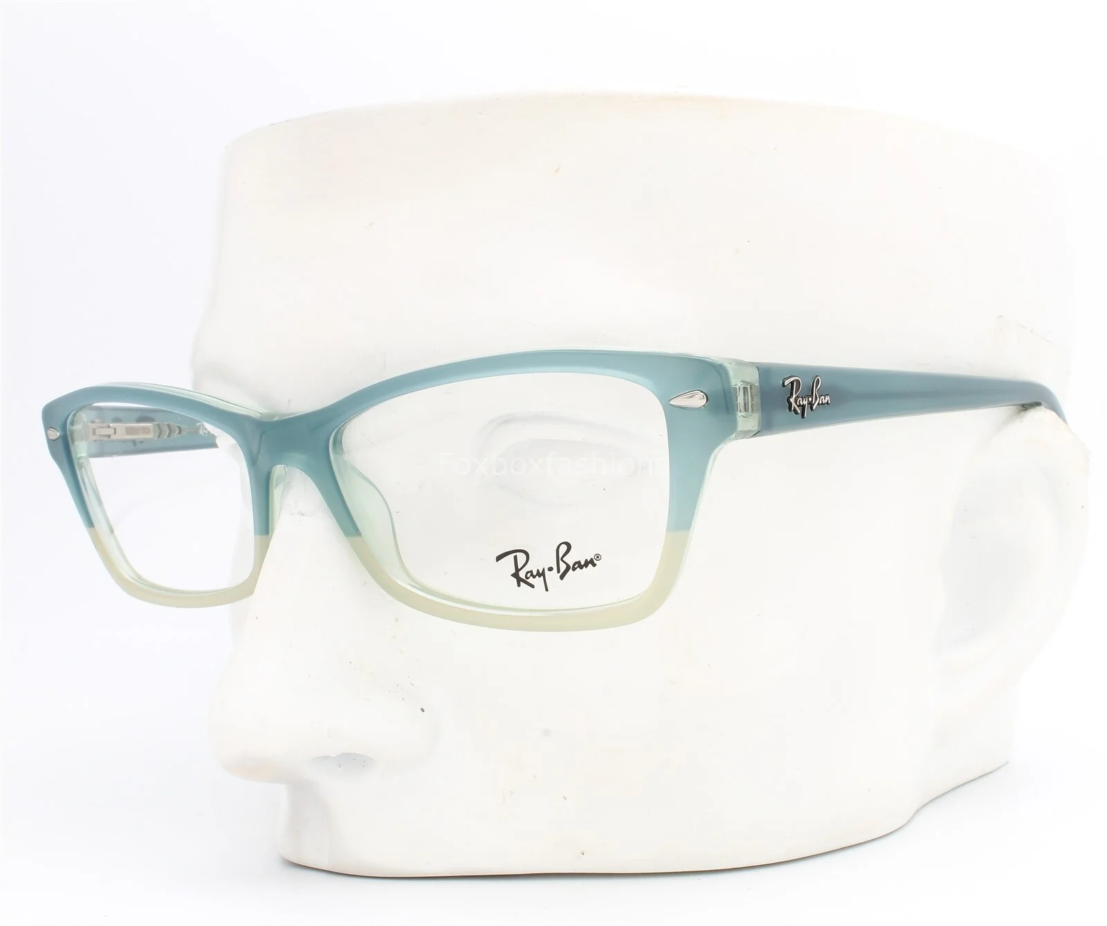 Ray-Ban RB 5256 5109 Eyeglasses Glasses Milky Turquoise Gray Ombre 54mm