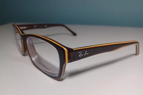 Ray-Ban RB 5268 5817 Eyeglasses Brown Yellow Authentic Lens Width 52mm-17-135MM