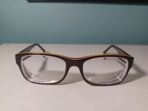 Ray-Ban RB 5268 5817 Eyeglasses Brown Yellow Authentic Lens Width 52mm-17-135MM 3