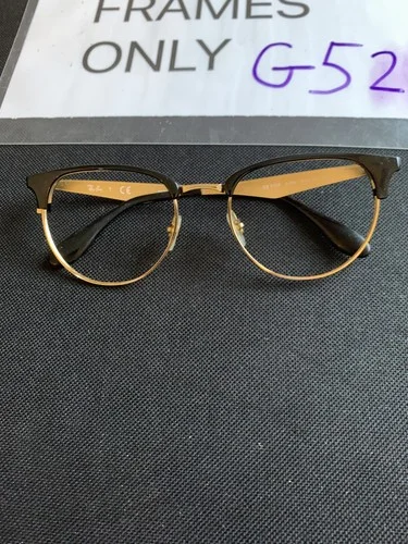 RAY BAN RB 6396 5784 53-19-145 Black and Gold Eyeglasses 2