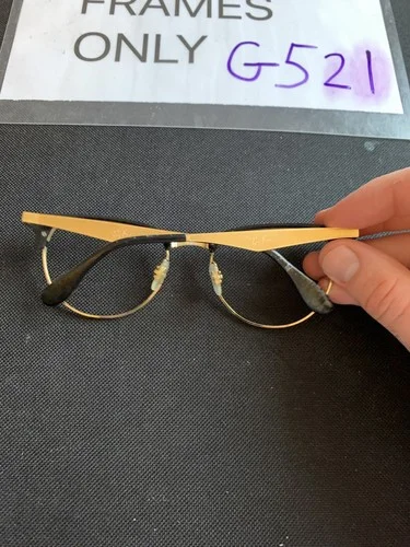 RAY BAN RB 6396 5784 53-19-145 Black and Gold Eyeglasses 3
