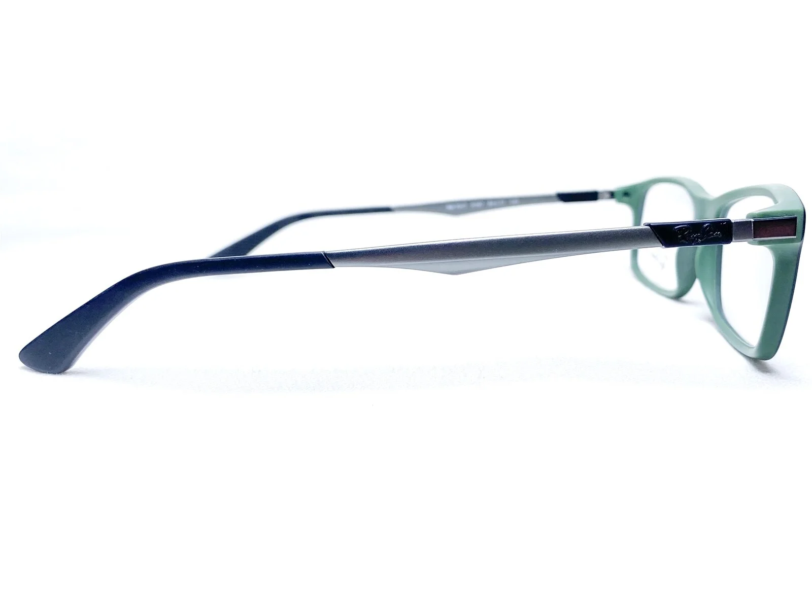 Ray Ban RB 7017 5197 Rectangle Black Gray Green Eyeglasses Frames Only 54-17-145 3