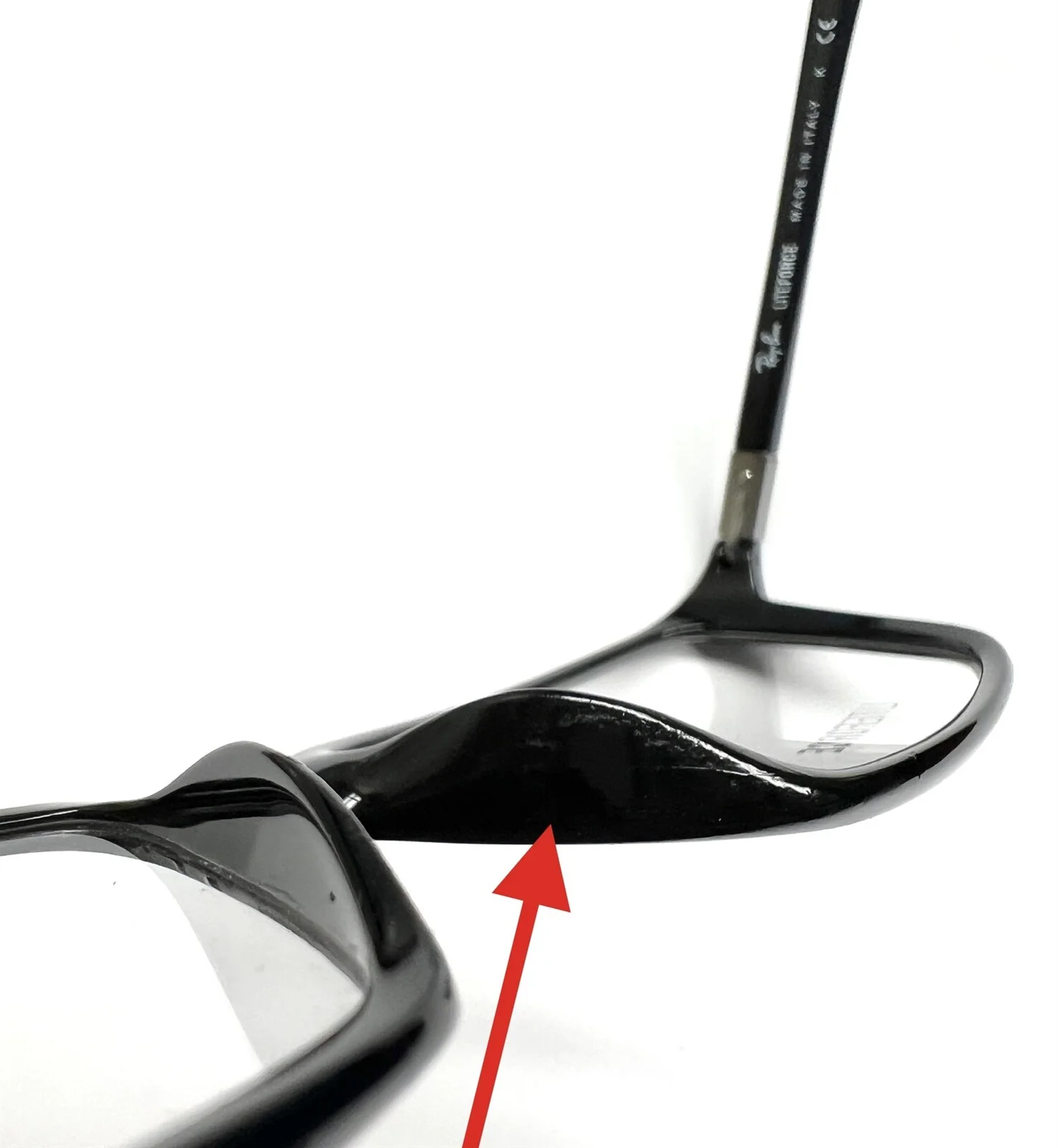 Ray-Ban RB 7018 5206 LiteForce Eyeglasses Glasses Polished Black 57-16-145 3