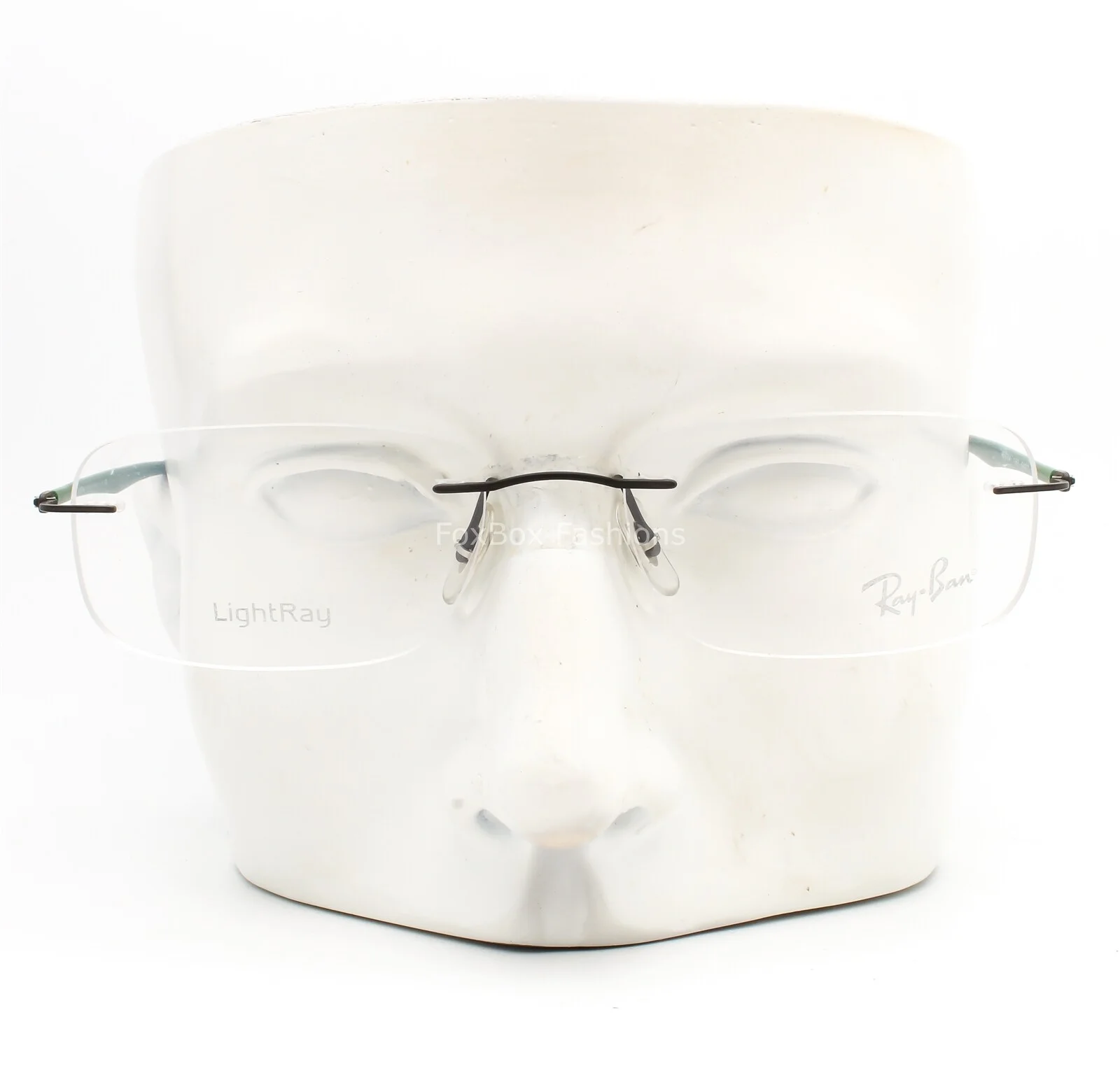 Ray-Ban RB 8704 1163 LightRay Rimless Eyeglasses Glasses Titanium Green 54mm 3