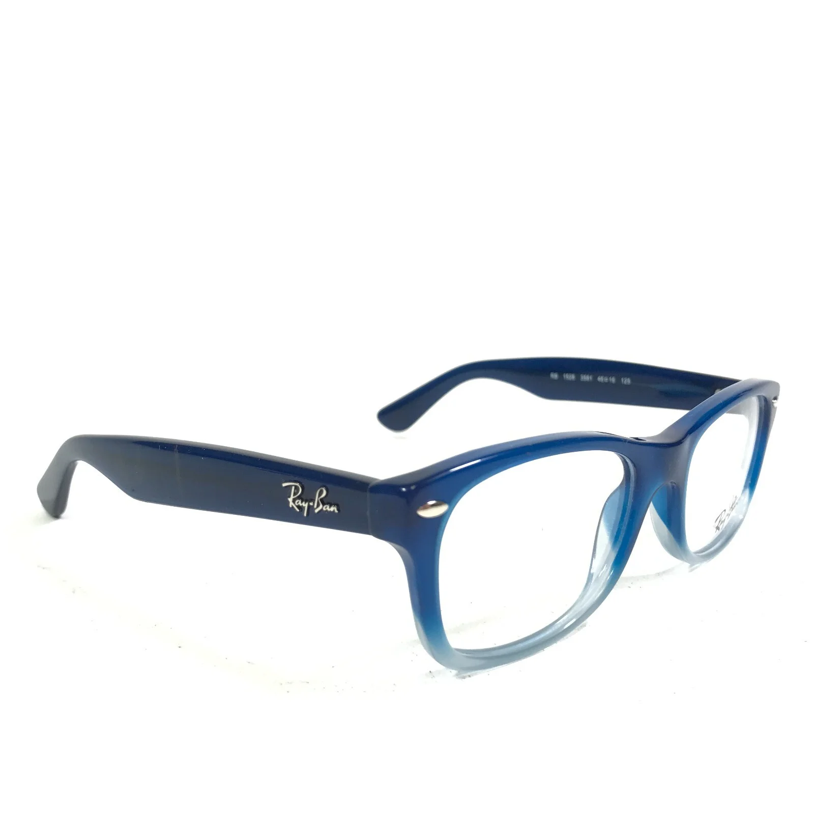 Ray-Ban RB1528 3581 Kids Eyeglasses Frames Blue Square Full Rim 46-16-125 2