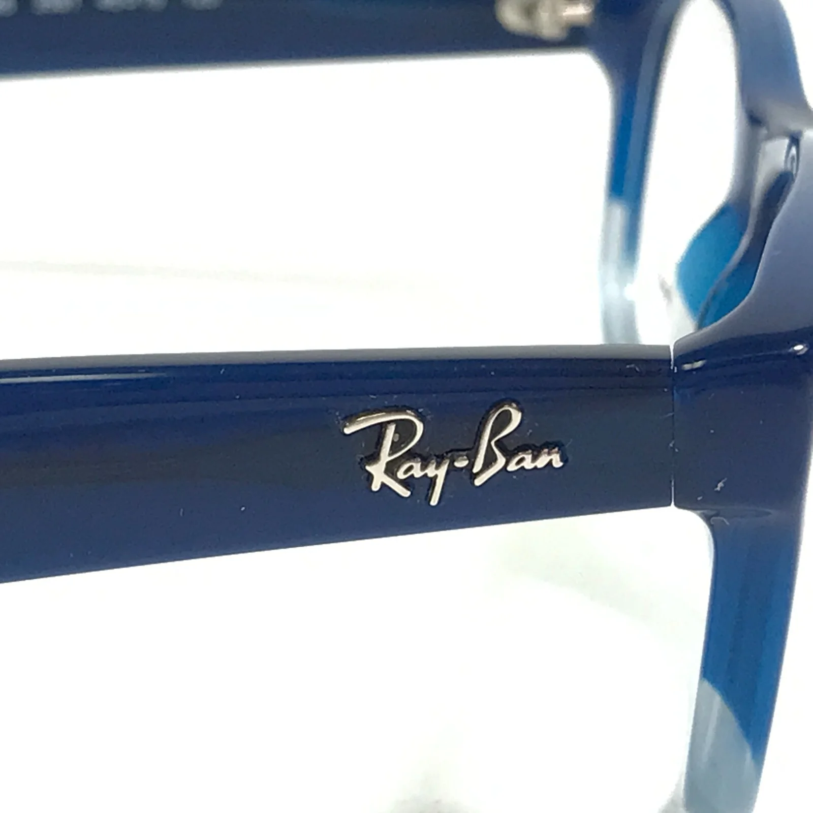 Ray-Ban RB1528 3581 Kids Eyeglasses Frames Blue Square Full Rim 46-16-125 4