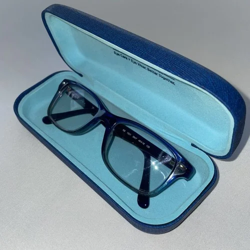 Ray-Ban RB1531 3647 Kids Eyeglasses Frames Blue Purple Square Full Rim 48-16-130 2
