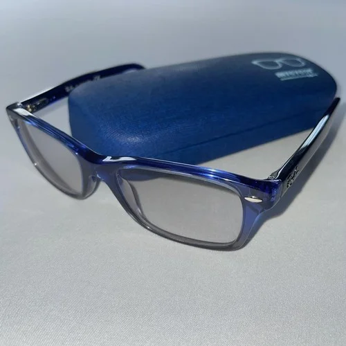 Ray-Ban RB1531 3647 Kids Eyeglasses Frames Blue Purple Square Full Rim 48-16-130 4