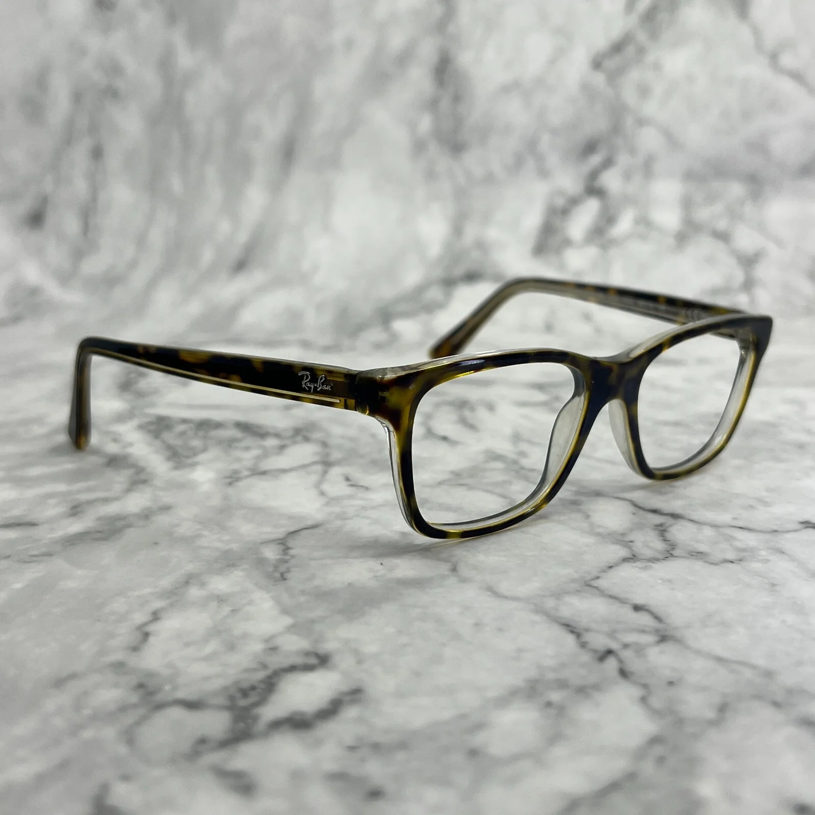 Ray-Ban RB1536 3602 Kids Eyeglasses Frames Tortoise Clear Square 46-16-125 3