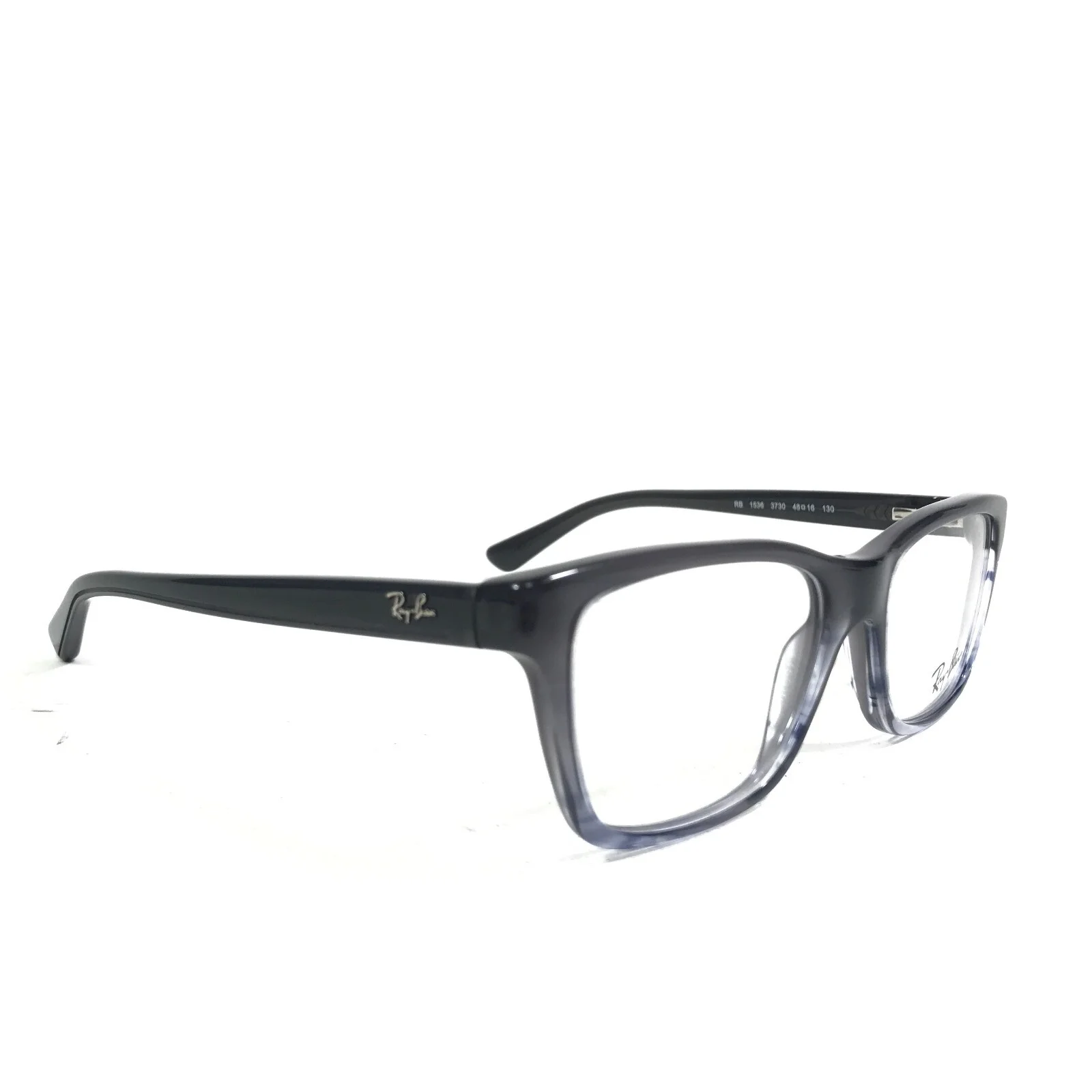 Ray-Ban RB1536 3730 Kids Eyeglasses Frames Grey Square Full Rim 48-16-130 2