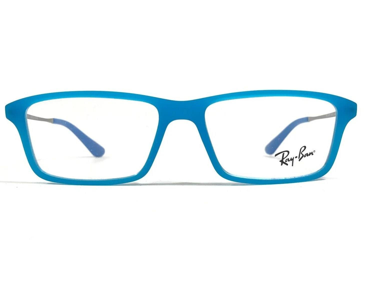 Ray-Ban RB1541 3618 Kids Eyeglasses Frames Blue Silver Square 49-14-130 2