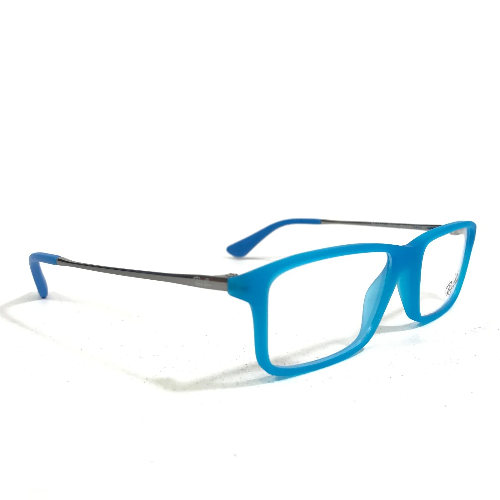 Ray-Ban RB1541 3618 Kids Eyeglasses Frames Blue Silver Square 49-14-130 3