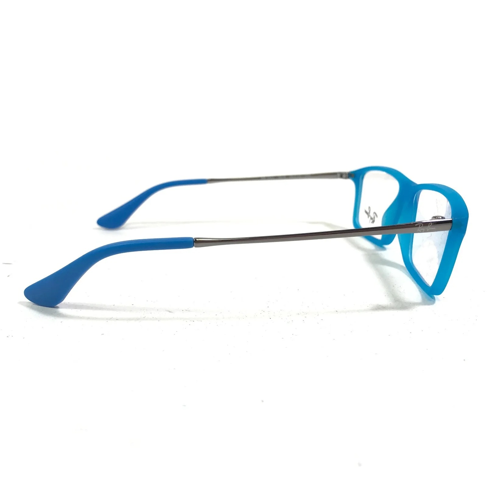Ray-Ban RB1541 3618 Kids Eyeglasses Frames Blue Silver Square 49-14-130 4