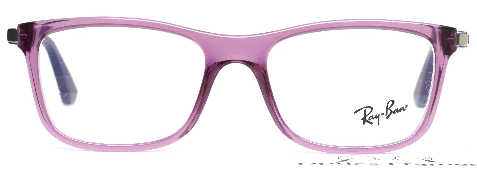 RAY BAN RB1549 3735 Lilac Girls Kids Rectangle Full Rim Eyeglasses 48-16-125 2