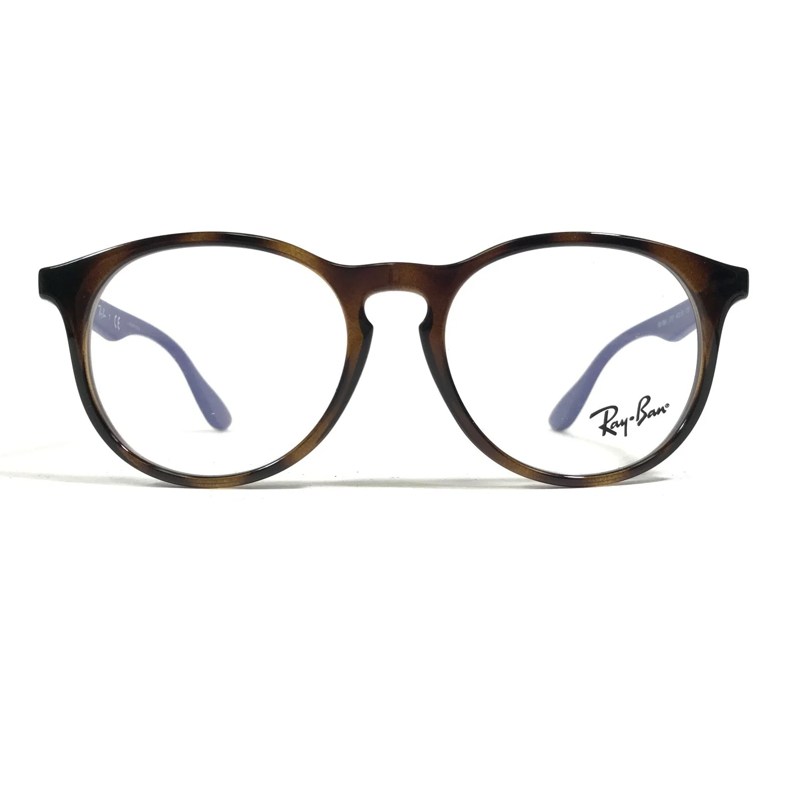 Ray-Ban RB1554 3727 Kids Eyeglasses Frames Blue Brown Tortoise Round 48-16-130
