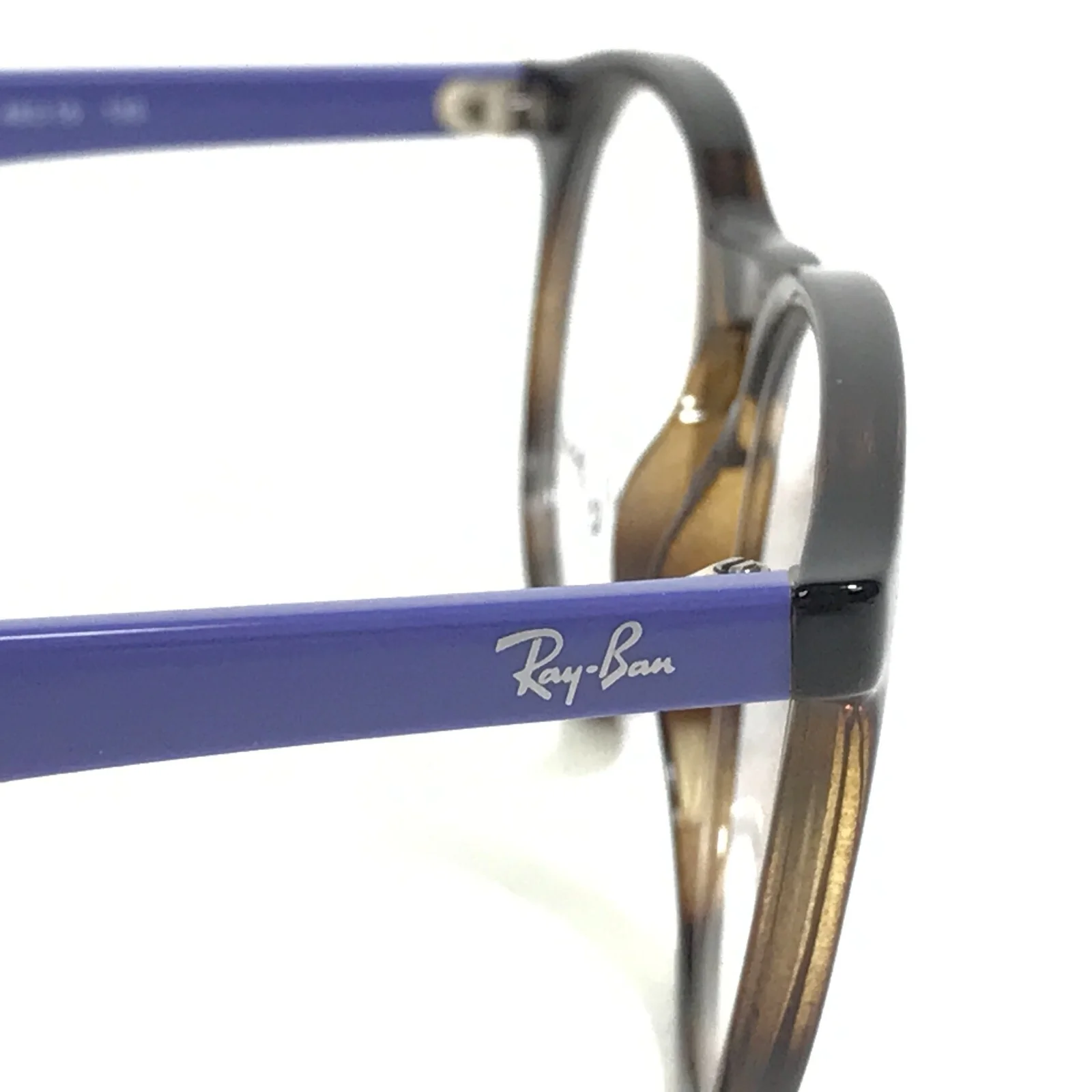 Ray-Ban RB1554 3727 Kids Eyeglasses Frames Blue Brown Tortoise Round 48-16-130 4