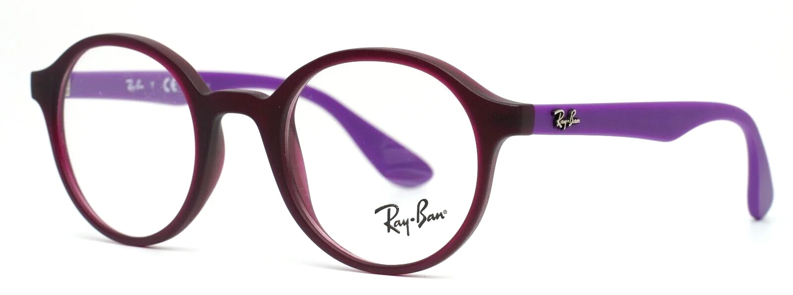 RAY BAN RB1561 3782 Matte Transparent Purple Girls Kids Eyeglasses 43-20-130