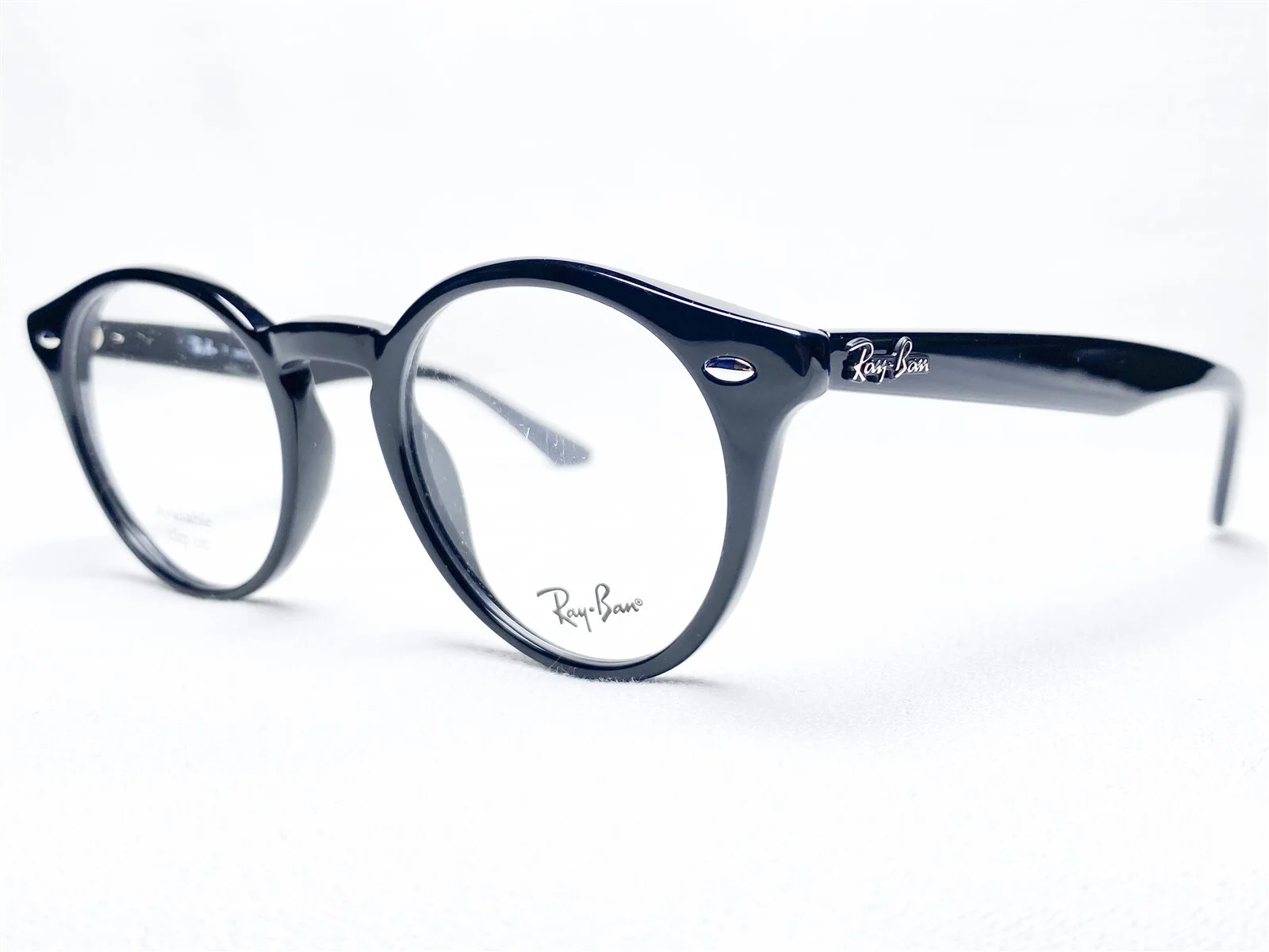 Ray Ban RB2180V 2000 Black Round Eyeglasses Frame 47-21 145 2