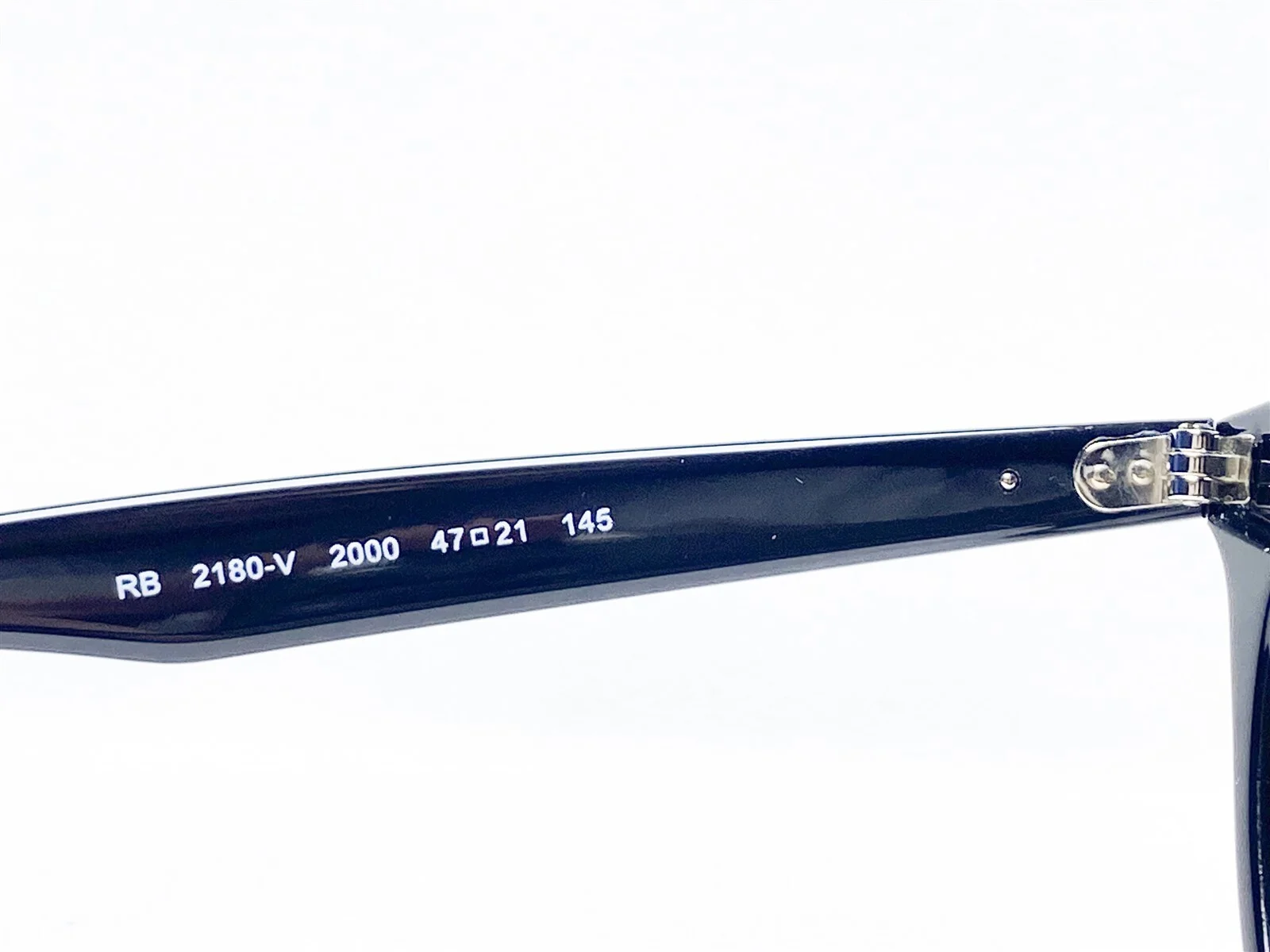 Ray Ban RB2180V 2000 Black Round Eyeglasses Frame 47-21 145 4