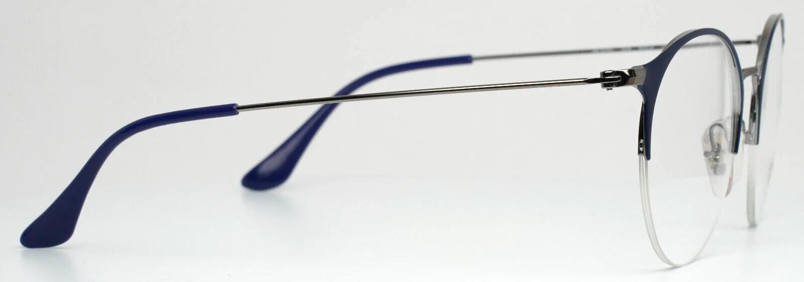 RAY BAN RB3578V 2906 Navy Womens Round Half Rim Eyeglasses 50-22-145 B:49 4