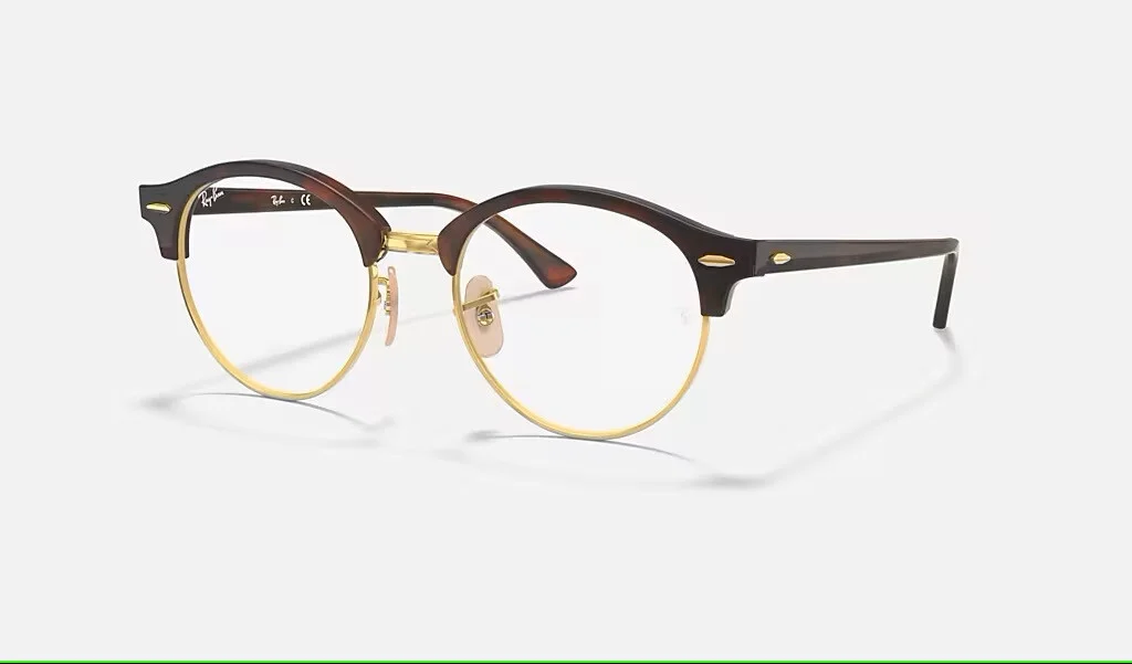 Ray-Ban RB4246-V 2372 Tortoise Clubmaster Unisex Eyeglasses Frames 49-19-140