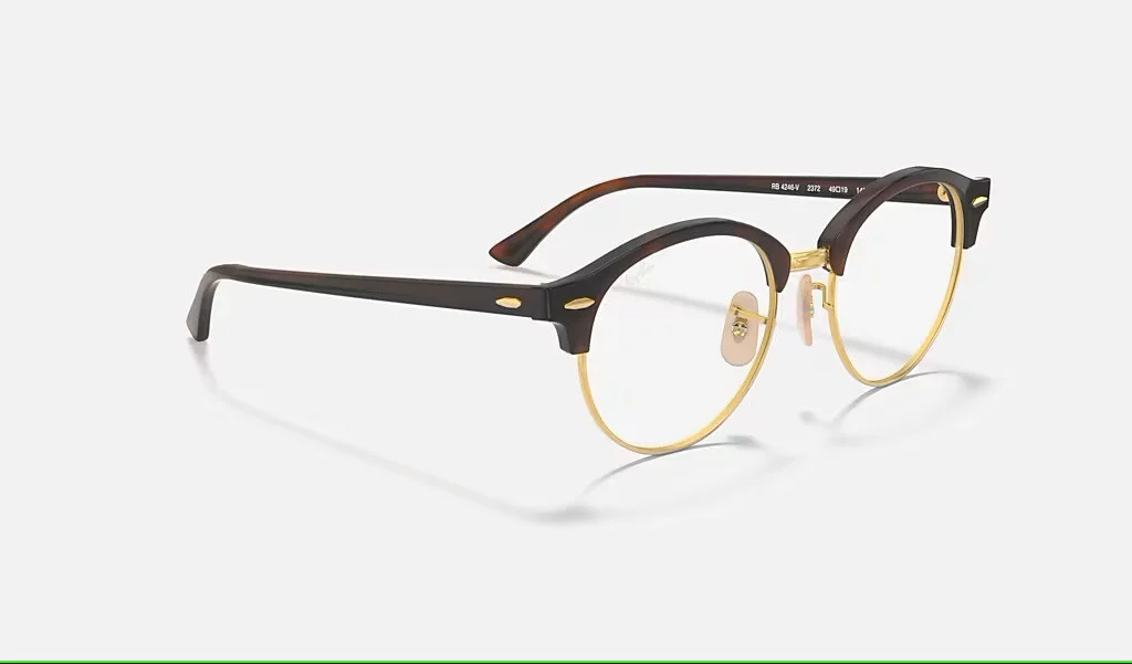 Ray-Ban RB4246-V 2372 Tortoise Clubmaster Unisex Eyeglasses Frames 49-19-140 3