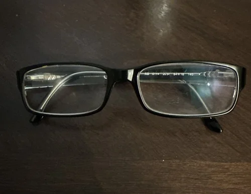 Ray Ban RB5114 2034 Black Rectangle Eyeglasses Frame 52-16 135