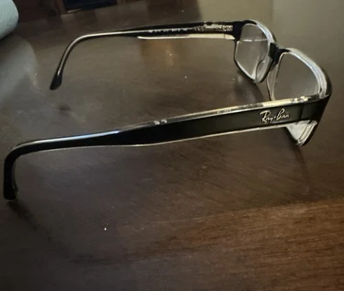 Ray Ban RB5114 2034 Black Rectangle Eyeglasses Frame 52-16 135 4