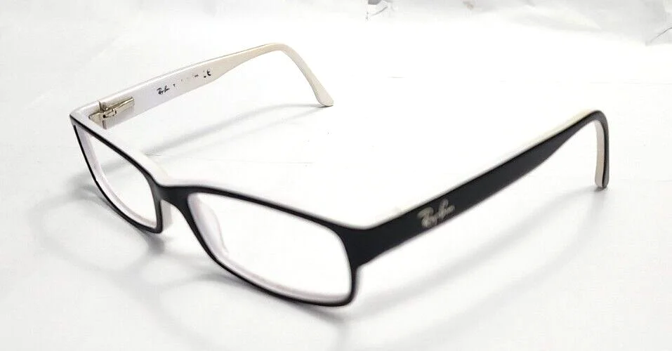Ray Ban RB5114 2097 Black White Eyeglasses Frame 52-16 135 NA