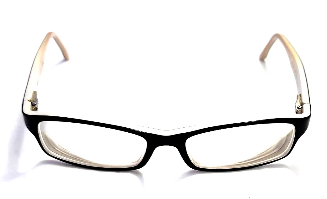 Ray Ban RB5114 2097 Black White Rectangle Eyeglasses Frame 52-16 135 WA 2
