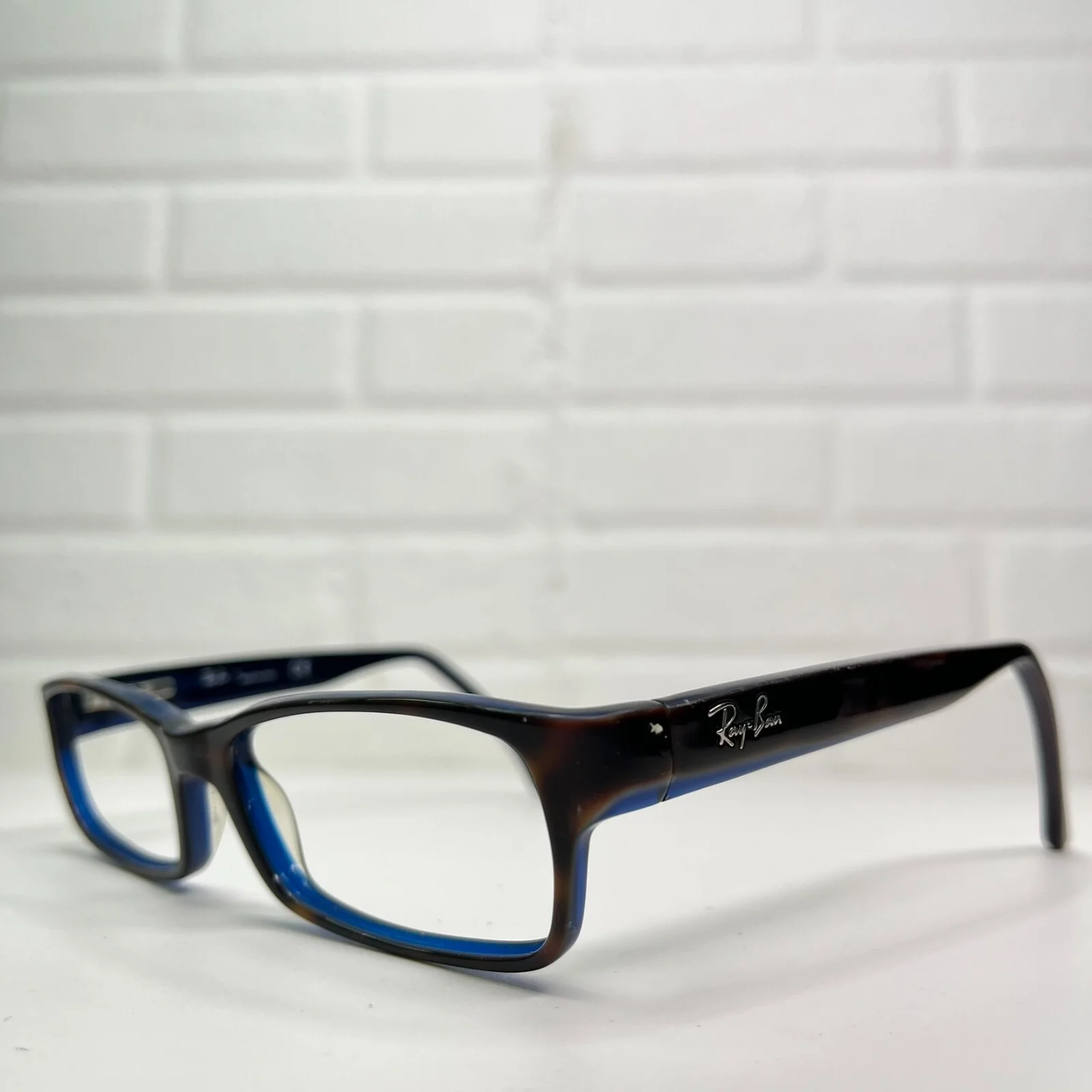 Ray-Ban RB5114 5064 Eyeglasses Frames Black Blue Full Rim 52-16-135 1377 2