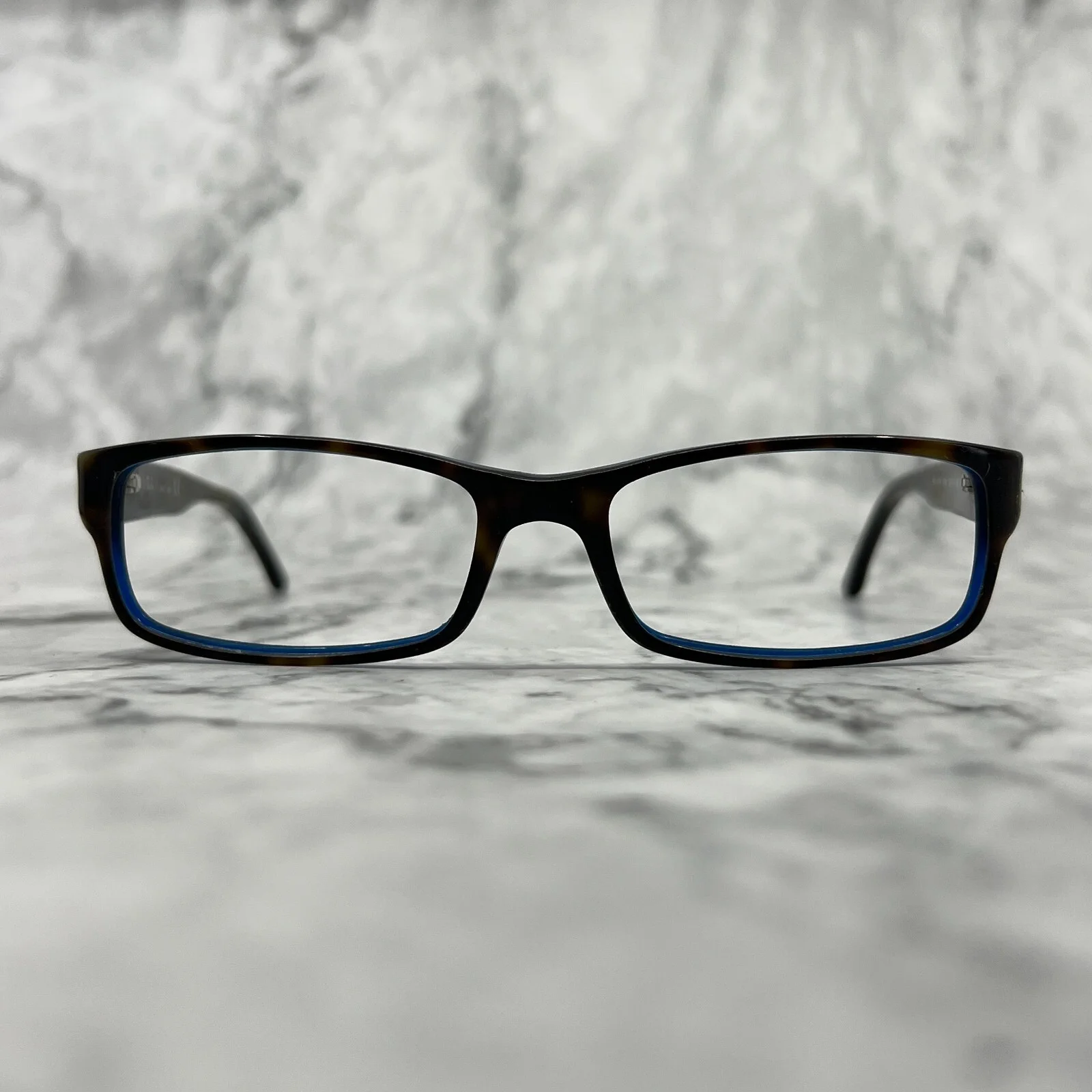 Ray Ban RB5114 5064 Tortoise Blue Rectangle Eyeglasses 52-16 135